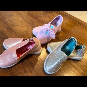 Little girls shoes - Kids size 1/2 slide on shoes